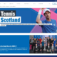 Tennis Scotland website. Branding, SEO & Direct Marketing